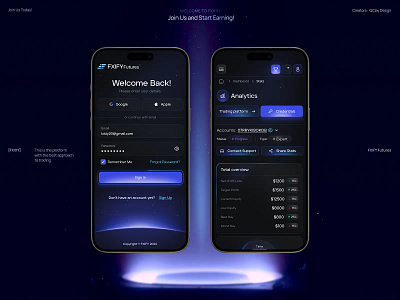 FXIFY - Trading App Design app design app design inspiration banking broker crypto crypto app crypto exchange cryptocurrency defi exchange finance finance app fintech gambling investing minimal design mobile stacking trading app web3
