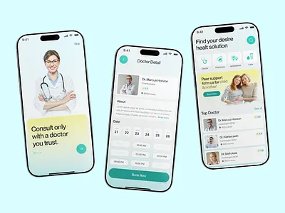 Healthcare Consultation App Design branding custom website design figma design fullstack development fullstack website graphic design landing page logo typography ui ui ux design user interface design ux vector web design webflow design webflow development website design website mockup