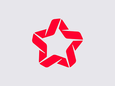 Starfold abstract achievement athlete athletics brand branding fold icon logo peak performance premium ribbon sports star success symbol win