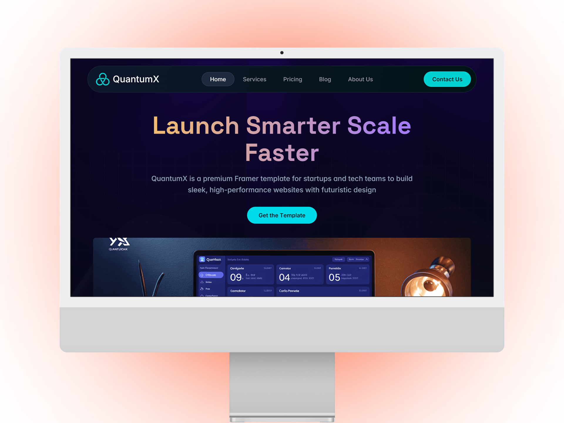 QuantumX — Modern Business Framer Website custom website famer web design figma framer framer designer framer developer framer landing page framer website ui ui design uiux user interface web web design website website design