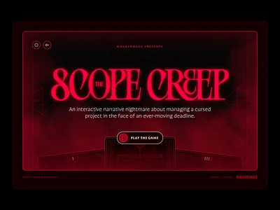 The Scope Creep agency animation branding game design interaction logo motion graphics ui ux web design website design