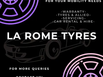 Tyres & more - Shop Flyer graphic design illustration ui