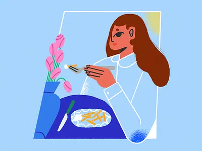 Friday fries character illustration illustrator scene texture