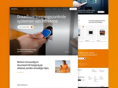 Redesign website for intercom system brand clean minimalistic ui ux webdesign