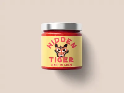 Packaging Design for Hidden Tiger Hot Sauce brandidentity branding design graphic design graphicdesign illustration logo packagingdesign