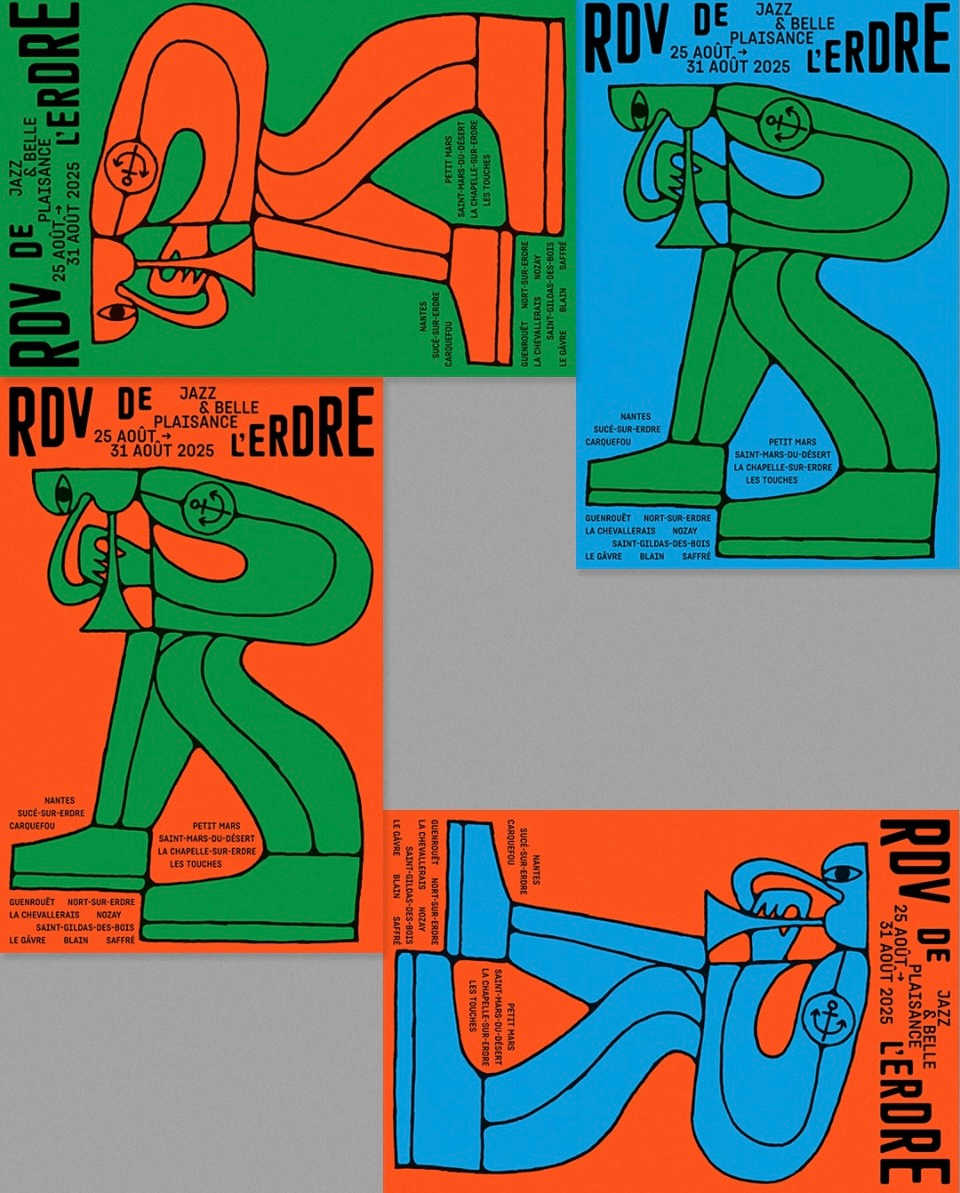 Nantes Jazz Festival Poster Design branding design graphicdesign illustration posterdesign