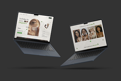 Cosmetic Landing Page branding graphic design home page landing page logo ui uiux designer user experience user flow user interface ux web design website design