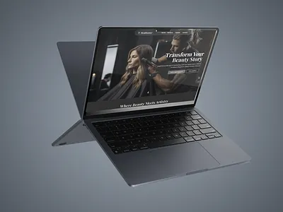 Hairstylist Web Design branding hero section home page landing page logo typography ui ui design uiux design user experience user flow user interface ux