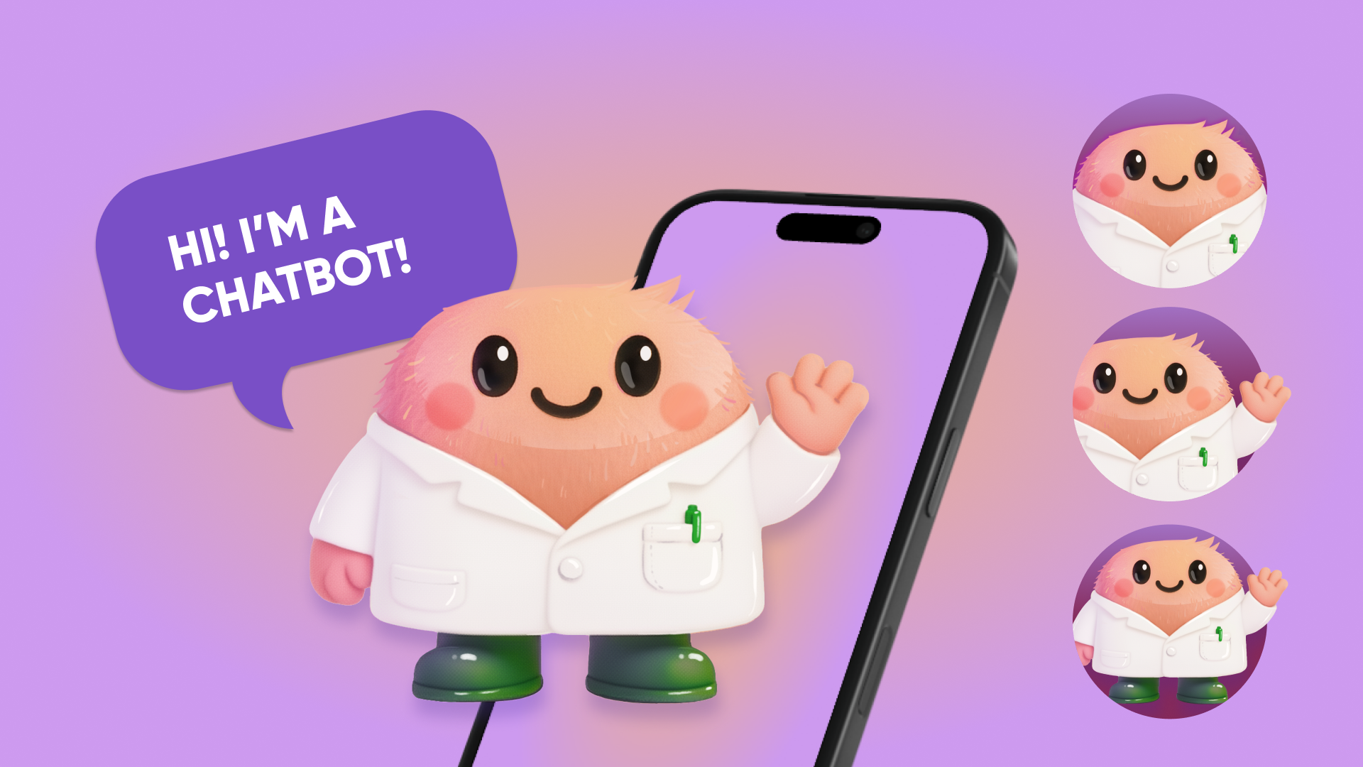 Mascot for a chatbot graphic design illustration mascot vector