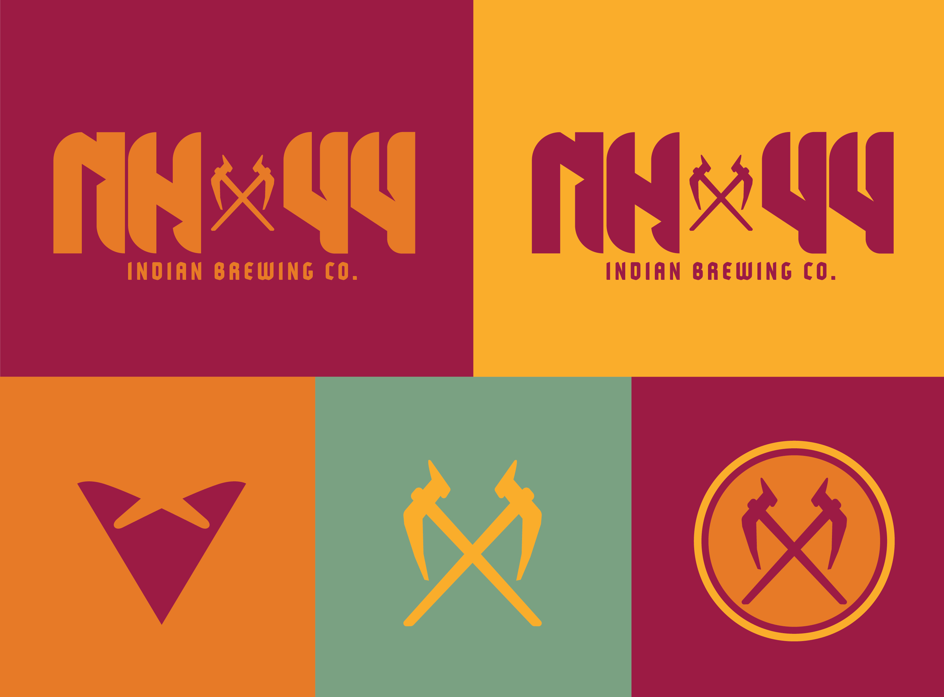 NH44 Indian Brewing - Logo & Branding brand identity branding branding design brewery brewery branding brewing culture heritage icon identity design india indian logo logo design logotype middle east plow typography vector wordmark