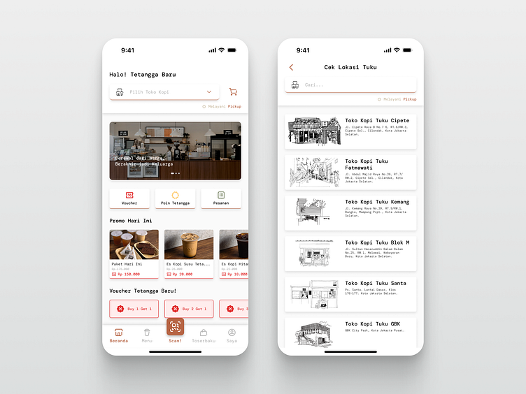 Toko Kopi Tuku — UI/UX Mobile App Design by Wavee Hidayat on Dribbble