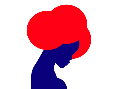 "Crimson Contour" | Minimalist Portrait Silhouette adobe illustrator art concept art design design inspiration illustration