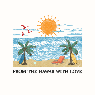 Tropical Summer Beach Surfing T-Shirt Design Illustration 2d illustration apparel design beach t shirt clothing brand design graphic design graphic t shirt design graphic tee merch merch illustraton t shirt t shirt and merchandise t shirt art t shirt design t shirt design service t shirt illustration t shirt typography typography vector illustration