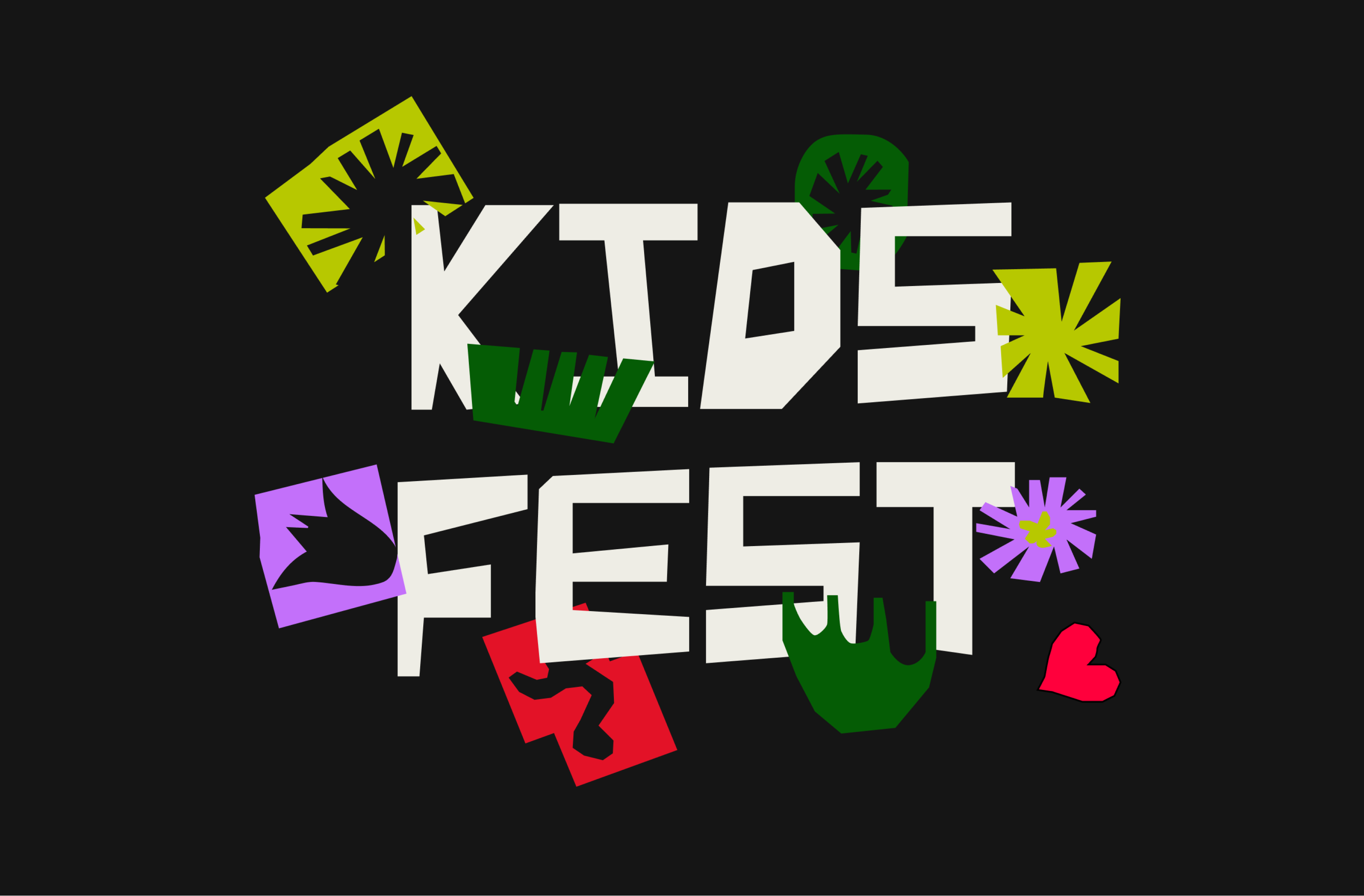 KIDS' FEST / Brand identity / 2024 branding communication concept digital festival identity illustration logo poster typeface vector