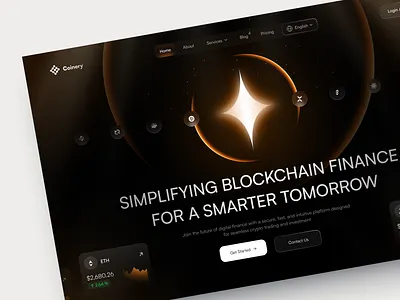 Web design for FinTech design interface product service startup ui ux web website