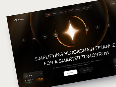 Web design for FinTech design interface product service startup ui ux web website