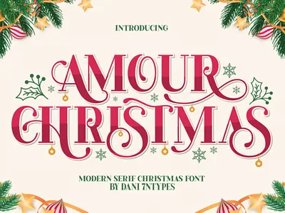 Free | Amour Christmas branding branding font] canva commercial use cricut design digital font free font graphic design illustration logo modern font sans serif font serif font wedding font