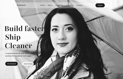 Clean & Modern Website UI Showcase landingpage saasdesign uidesign uxdesign webdesign