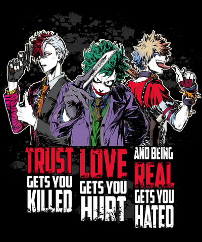 MHA Halloween Joker Design design graphic design