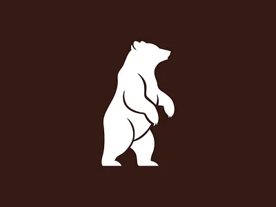 Standing Bear Logo adobe illustrator animal logo bear bear logo bear logo standing branding design graphic design illustration logo logo design logo inspiration minimalist logo modern logo simple logo standing bear vector