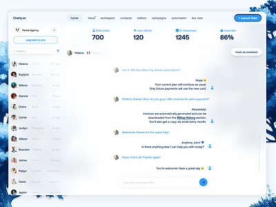 Chatty.so Dashboard + Website branding design graphic design landing page ui ui design ux visual design