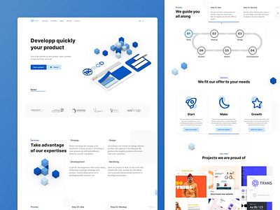 1KProduction Website 3d artdirection brand design ui