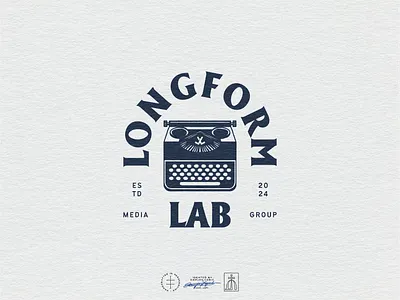 Longform Lab Primary Logo agency brand design brand identity branding branding design content hand drawn identity design illustration logo logo design logo designer logodesign podcast retro type typography vintage visual identity writing