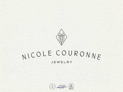 Nicole Couronne Minimal Logo Variation brand design brand identity branding branding design clean elegant fashion flower hand drawn identity design illustration jewelry logo logo design logodesign minimal minimalist typography vintage visual identity