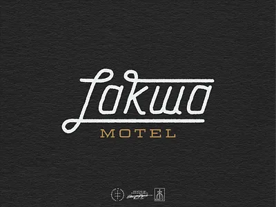 Lakwa Motel Logotype brand design brand identity branding branding design hand drawn hand lettering hotel identity design lettering logo logo design logotype motel retro script serif slab vintage visual identity wordmark