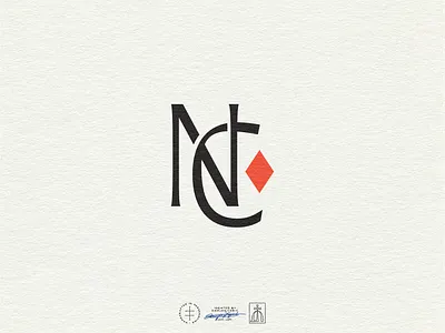Nicole Courounne Alternative Monogram brand design brand identity branding branding design clean font hand drawn hand lettering identity design lettering logo logo design logotype minimal monogram monogram logo type typography vintage visual identity