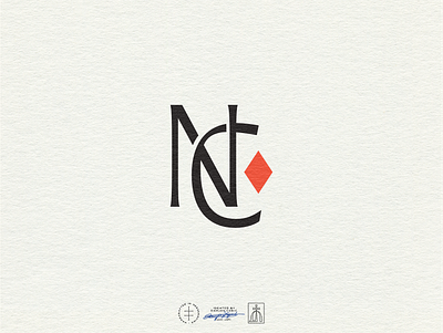 Nicole Courounne Alternative Monogram brand design brand identity branding branding design clean font hand drawn hand lettering identity design lettering logo logo design logotype minimal monogram monogram logo type typography vintage visual identity