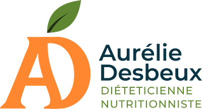 LOGO AURÉLIE DESBEUX NUTRITIONNISTE / DIÉTETICIENNE branding design graphic design logo monogram print typography vector