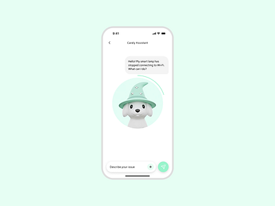 Assistant chat 3d ai animation assistant chat dailyui graphic design interface motion graphics ui