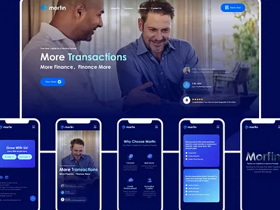 Morfin - Fintech Brand & Web UI/UX Design b2b branding capital service dashboard design e commerce financial design fintech saas uiux visual design web design