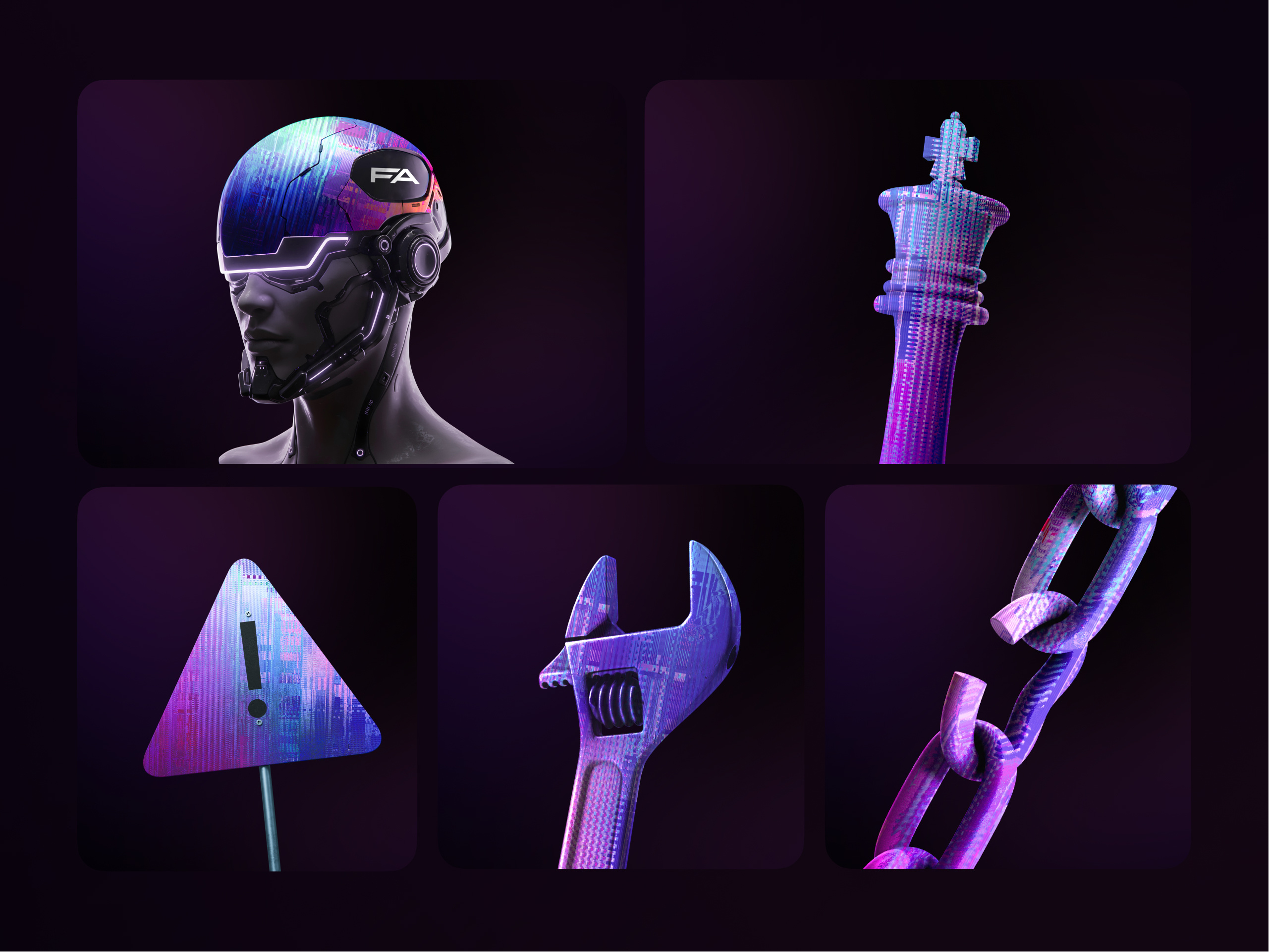 Example of Custom 12 Icon Pack For Modern Brands 