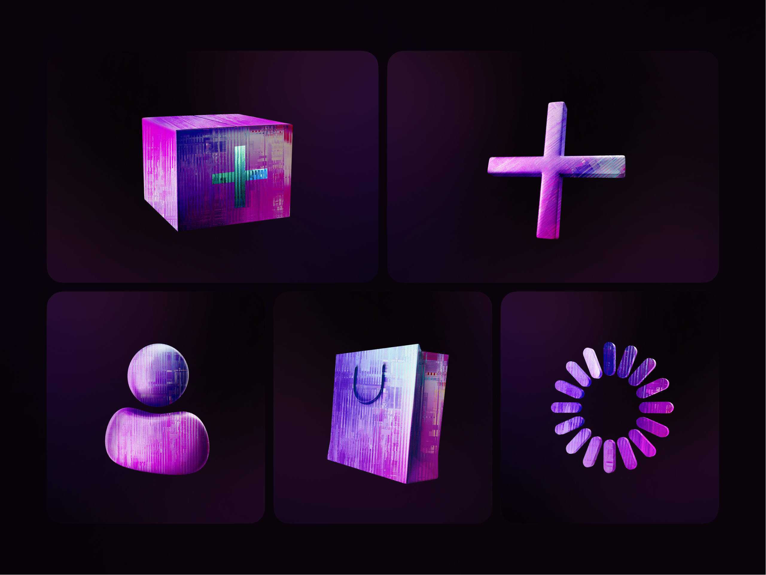 Example of Custom 12 Icon Pack For Modern Brands 