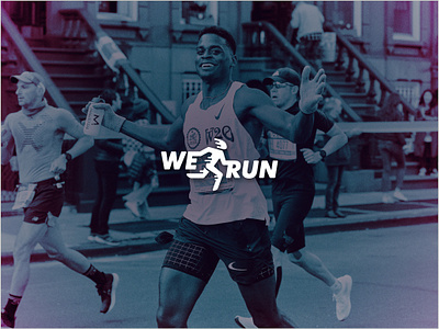We Run apparel branding clothing creative design logo marathon minimal run running simple sport sportswear