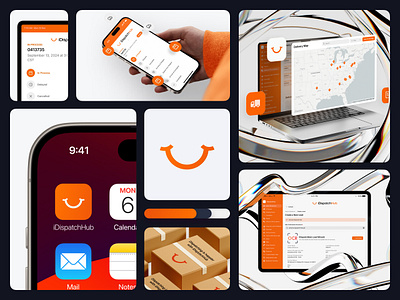 iDispatchHub SaaS - UI/UX & Branding branding design graphic design logo marketing social media ui ux