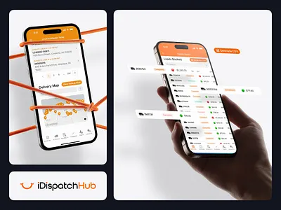 iDispatchHub SaaS - UI/UX & Branding branding graphic design iconography marketing social media ui ux
