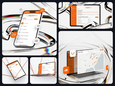 iDispatchHub SaaS - UI/UX & Branding branding design graphic design iconography logo marketing social media ui ux