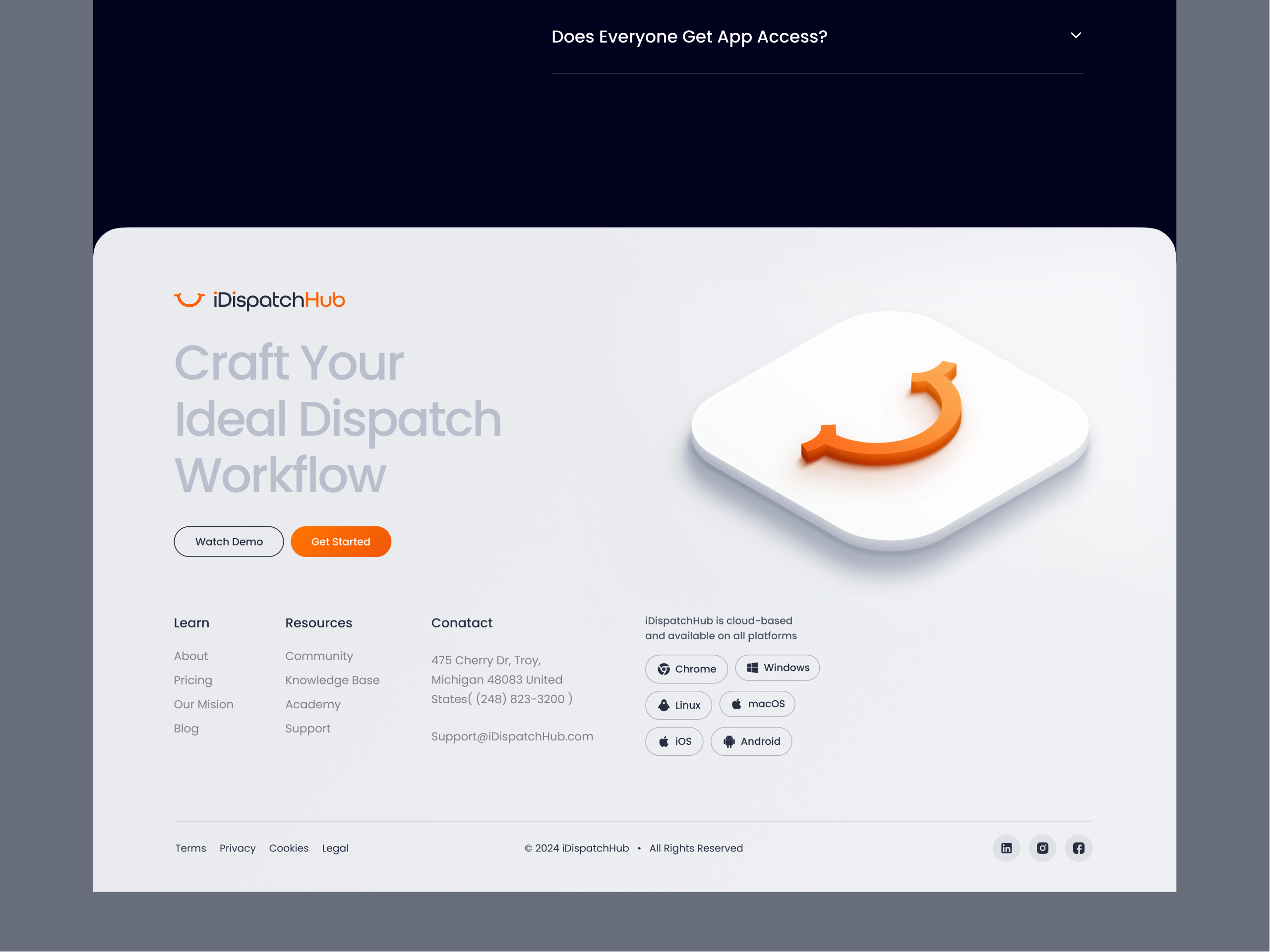 Example of Website Design (5 Pages)