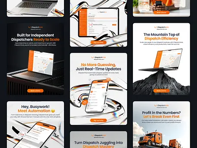 iDispatchHub SaaS - Marketing & Branding branding design graphic design marketing social media ui ux