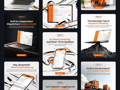 iDispatchHub SaaS - Marketing & Branding branding design graphic design marketing social media ui ux