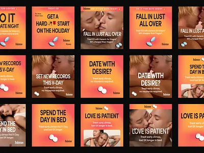 Hims Valentine's Day '23 Paid Social Ads ads digital marketing facebook ads instagram ads paid social