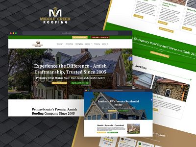 Middle Creek Roofing ui ux web design web development