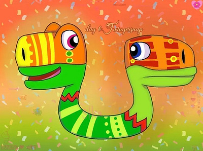 Week of snakes Day 4: Twingersnap art post art tag digital art drawing fan art illustration