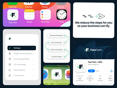 FlareTech - UI/UX graphic design ui ux web design