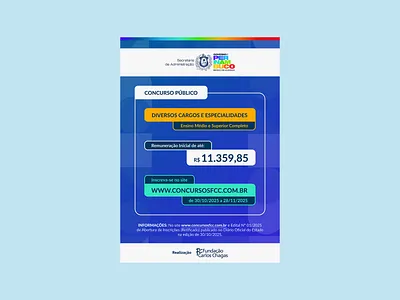 Poster design concurso publico poster