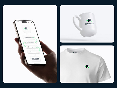 FlareTech - UI/UX + Branding graphic design ui ux web design