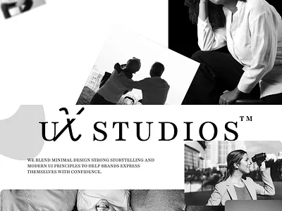 Black & White Creative Studio Landing Page blackandwhite branding figmadesign graphic design homepage interface landingpage minimaldesign modernui studiowebsite ui uidesign uxdesign webdesign weblanding
